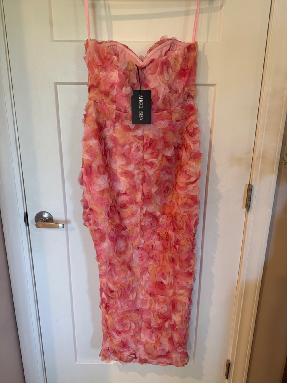 Selfie Leslie “In Paris” Embellished Strapless Midi Dress - Picture 4 of 8